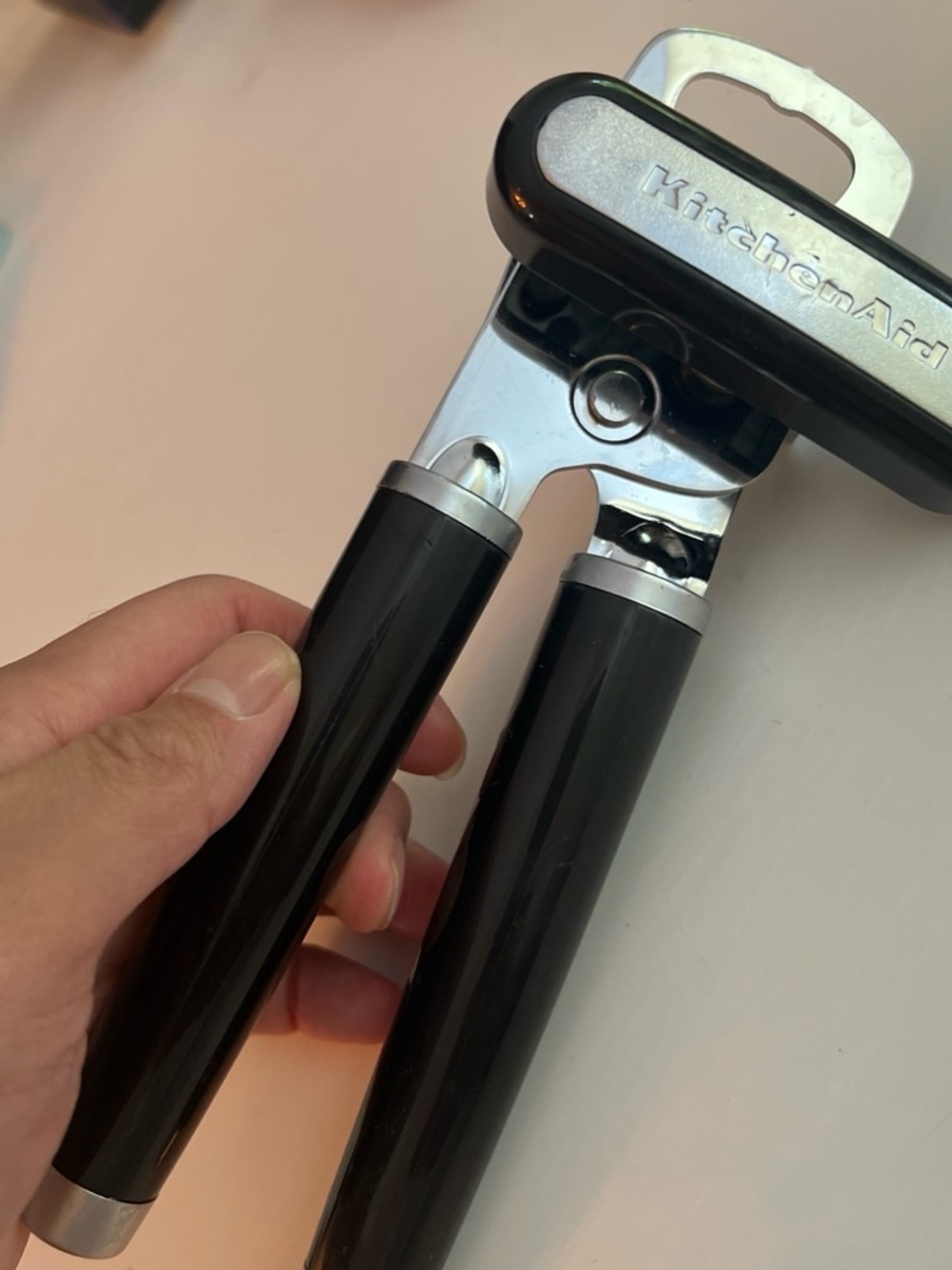 KitchenAid Black Stainless Steel Can Opener with Comfort Grip
